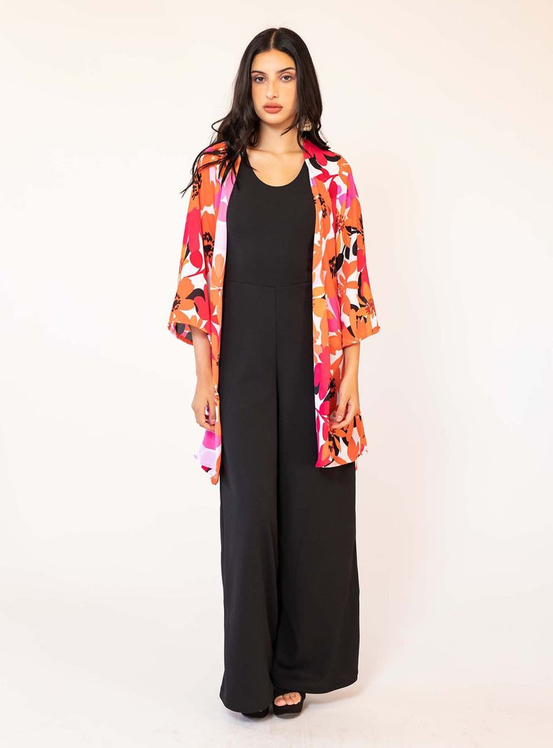 Kimono Naranjo Flores Natalia Seguel-4