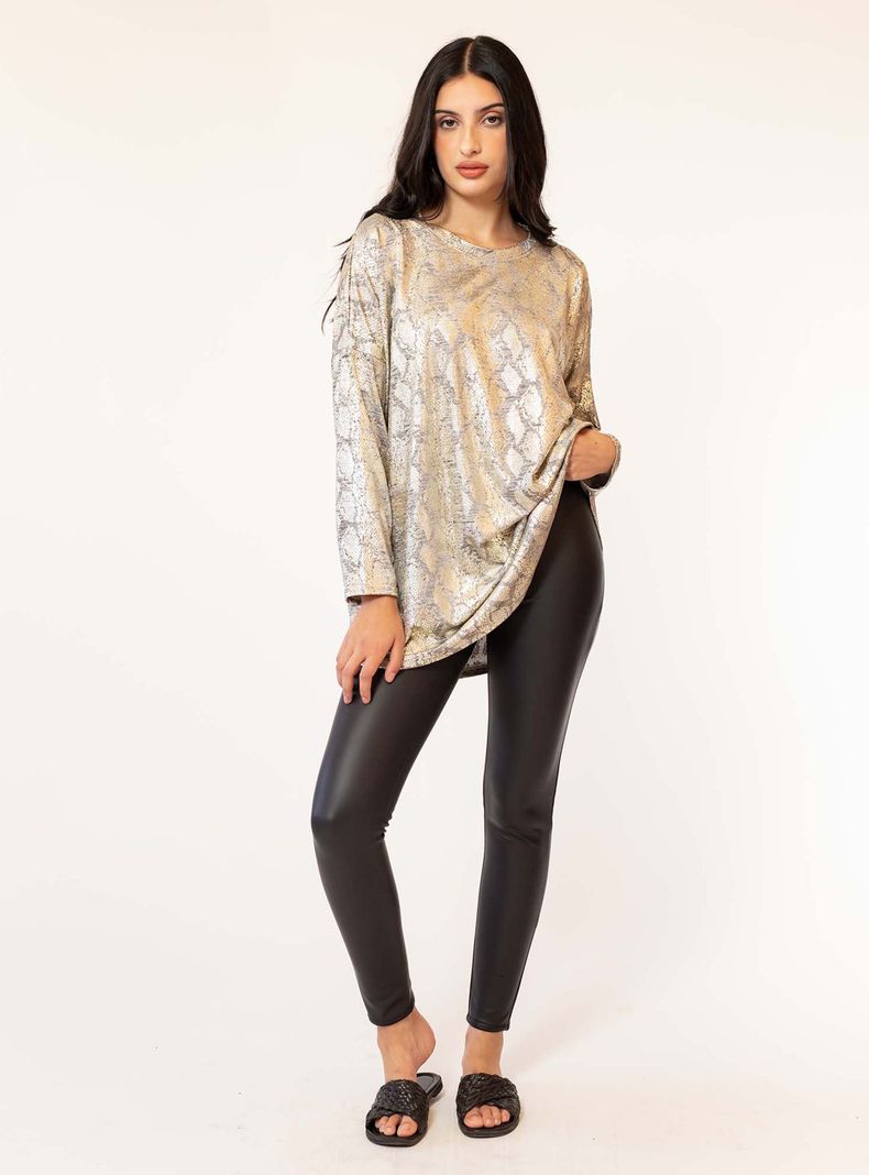 Sweater Maxi Daniela Plateado Natalia Seguel-3