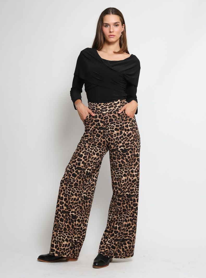 Palazzo Rebeca Leopardo Animal Print Natalia Seguel-1