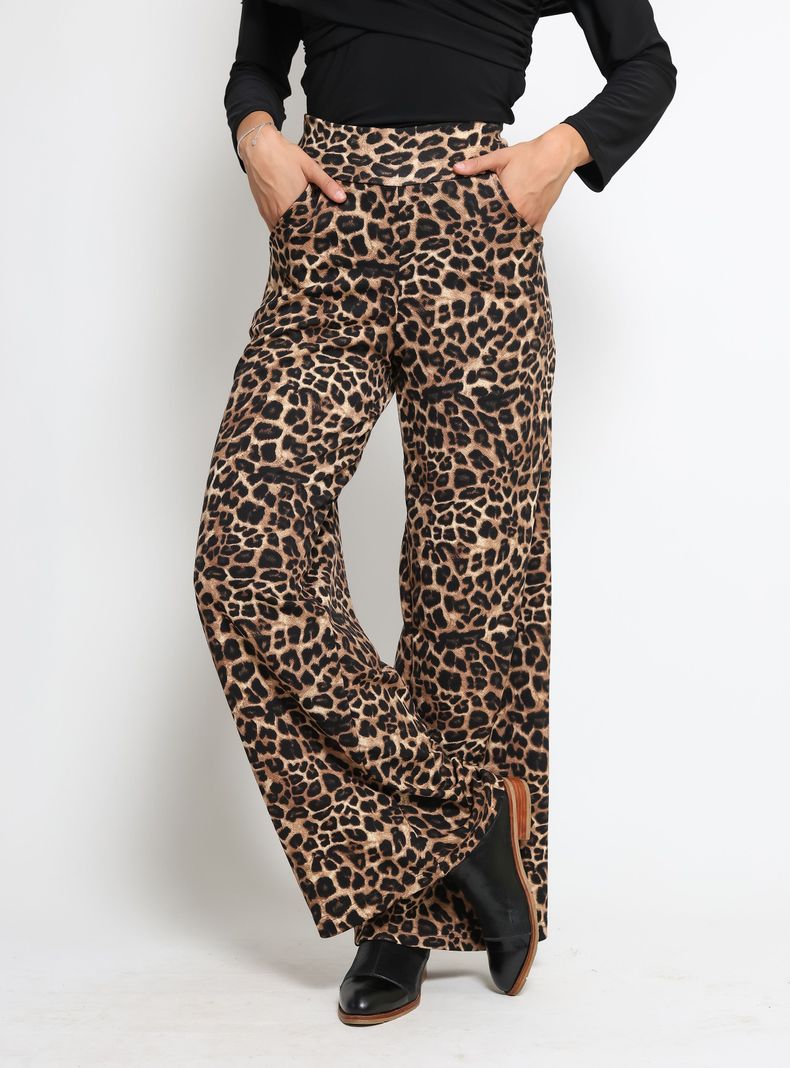 Palazzo Rebeca Leopardo Animal Print Natalia Seguel-3