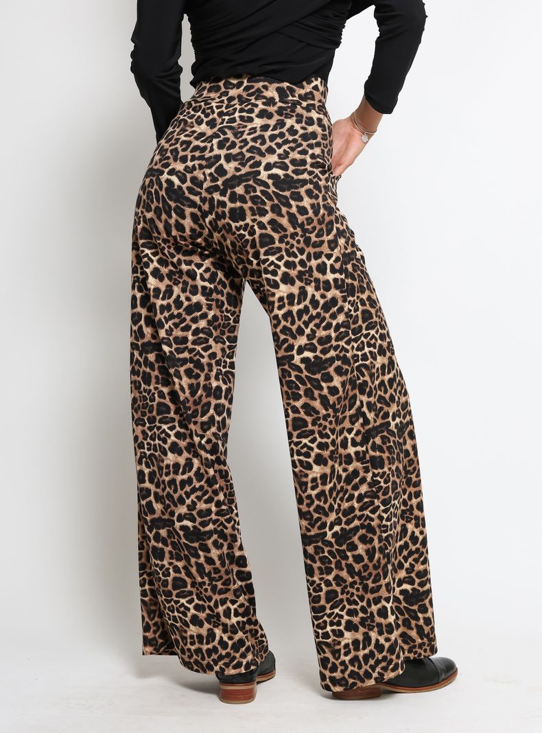 Palazzo Rebeca Leopardo Animal Print Natalia Seguel-4