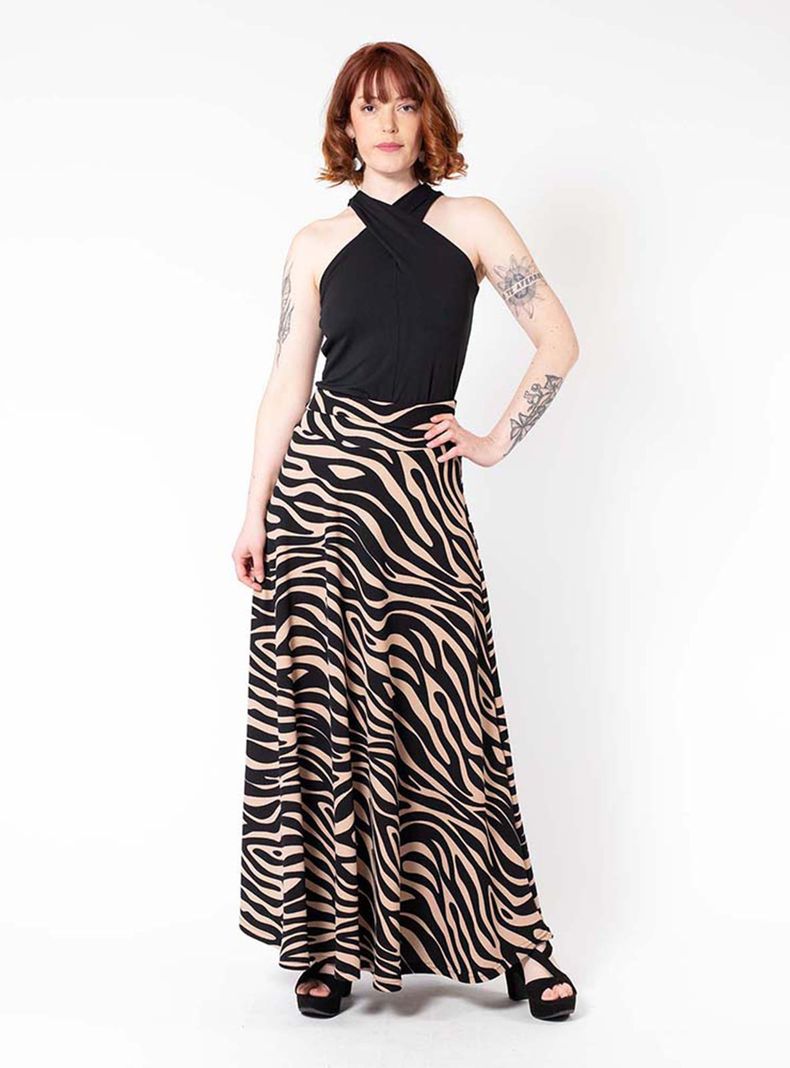 Falda Martina Animalprint Natalia Seguel-1