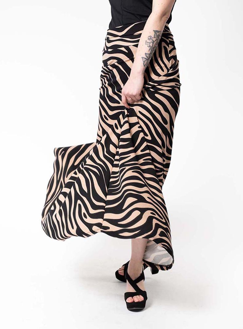 Falda Martina Animalprint Natalia Seguel-4