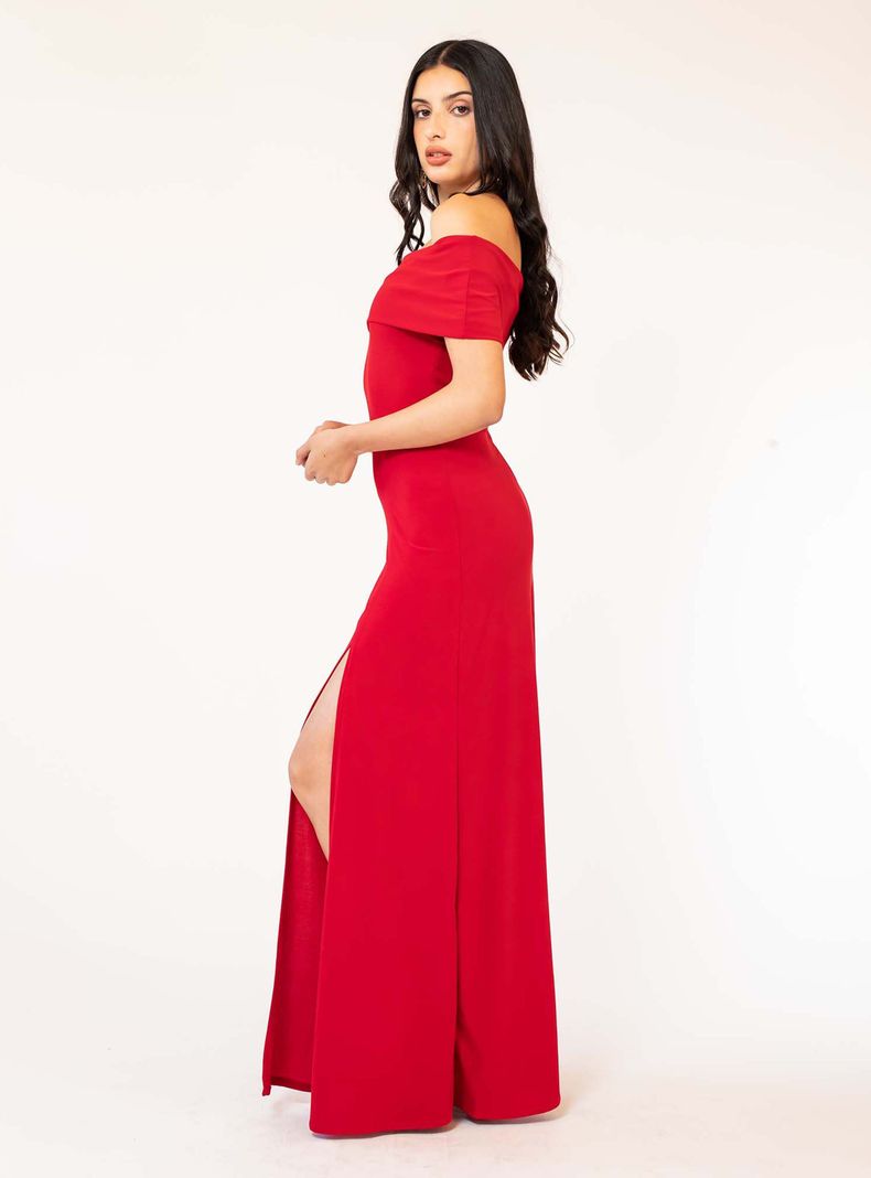 Vestido Ester Rojo Natalia Seguel-1
