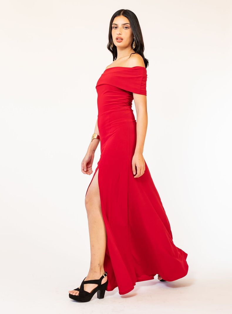 Vestido Ester Rojo Natalia Seguel-6