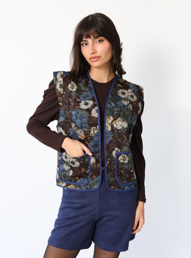 Chaquetilla Ana Cafe Moro Flores S