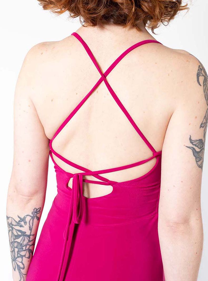 Vestido Zara Fucsia Natalia Seguel-6