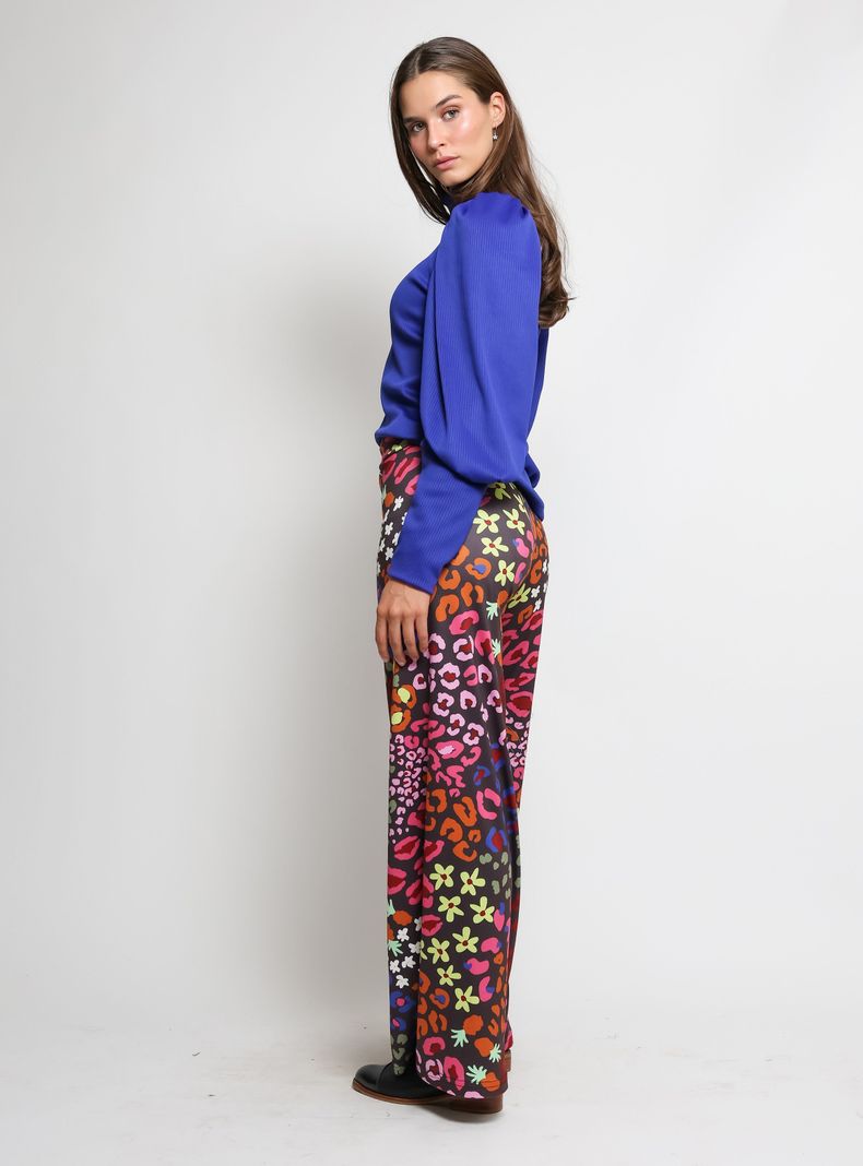 Palazzo Animal Print Cafe Colores Natalia Seguel-1