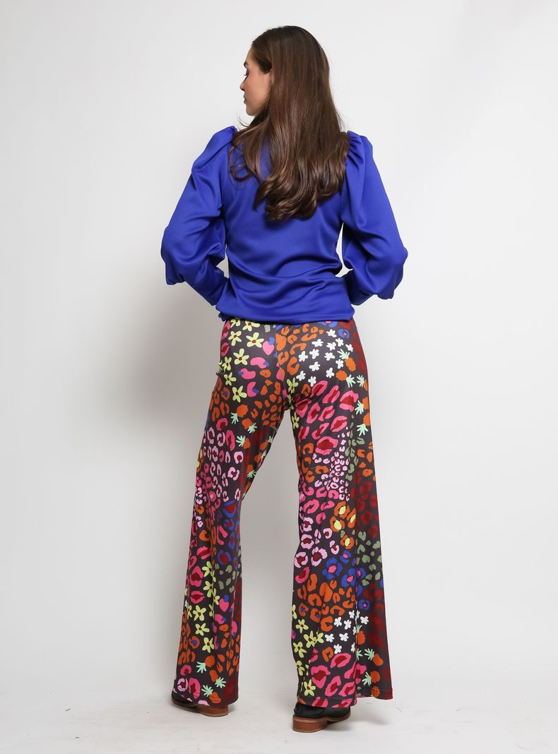 Palazzo Animal Print Cafe Colores Natalia Seguel-3