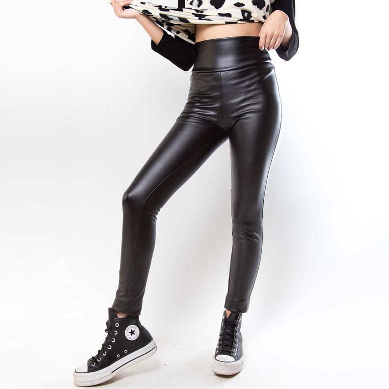 Calza Ecocuero Negro Natalia Seguel-0