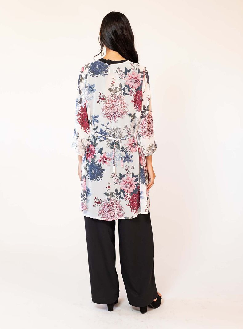 Kimono Blanco Flores Natalia Seguel-4