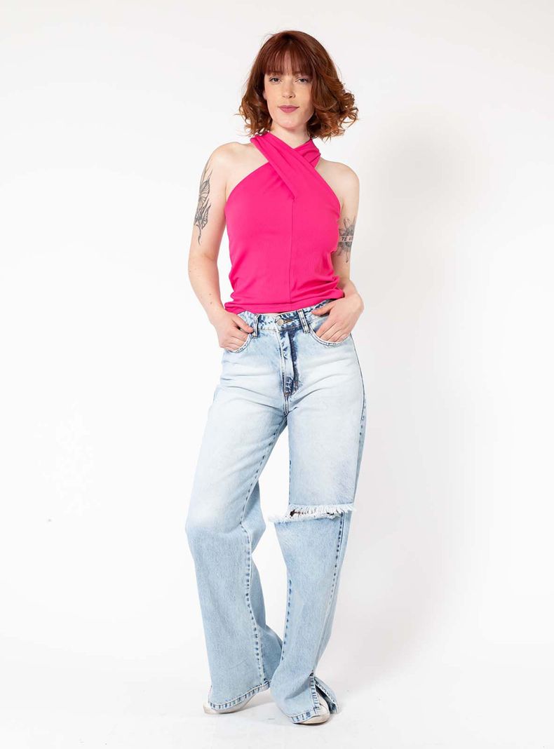 Polera Giulia Fucsia Natalia Seguel-2