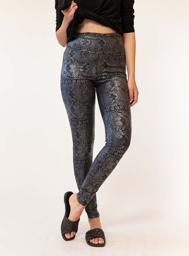 Calza Animal Print Grafito Natalia Seguel-0