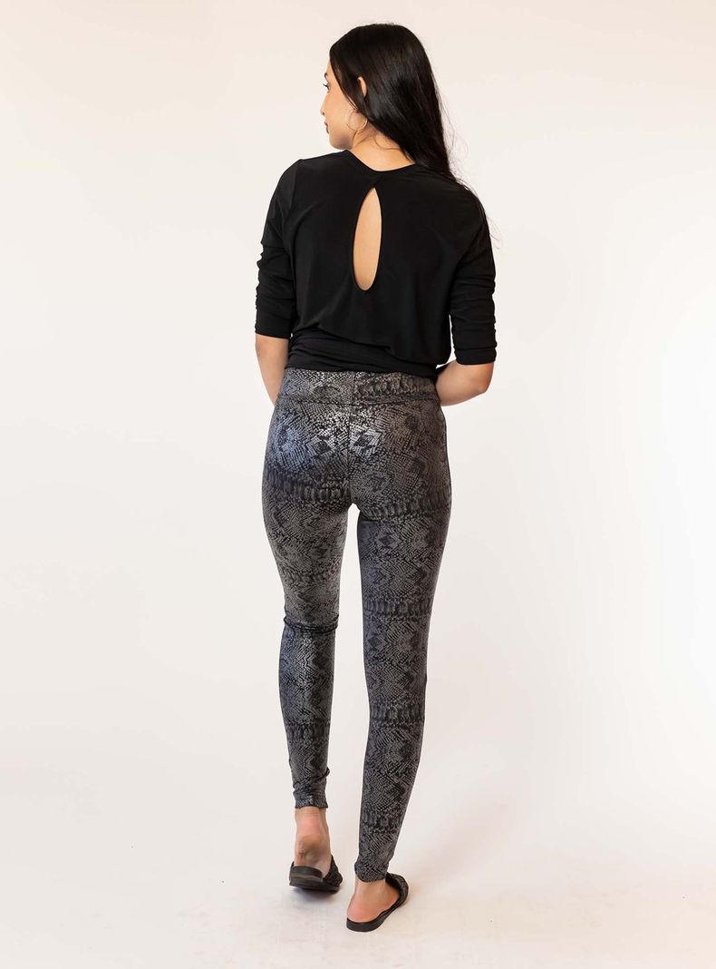 Calza Animal Print Grafito Natalia Seguel-1
