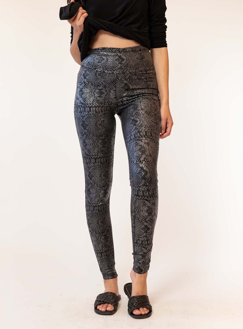 Calza Animal Print Grafito Natalia Seguel-3