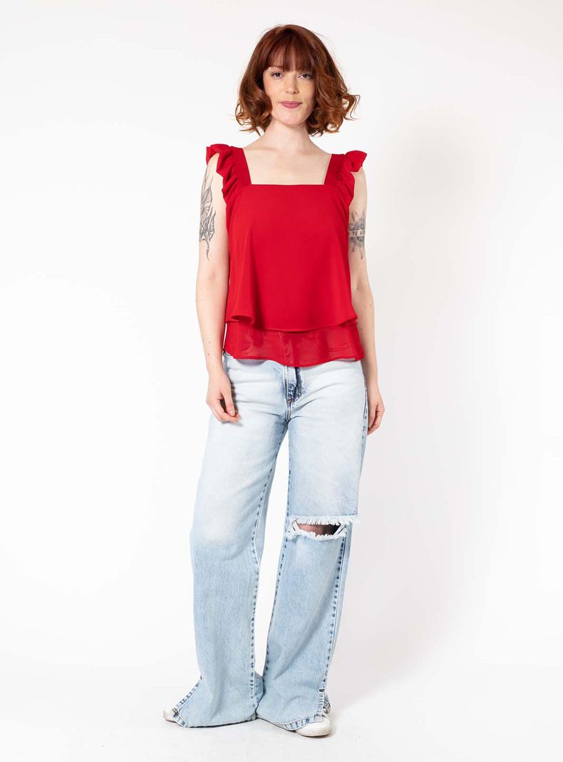 Blusa Noah Rojo Natalia Seguel-2