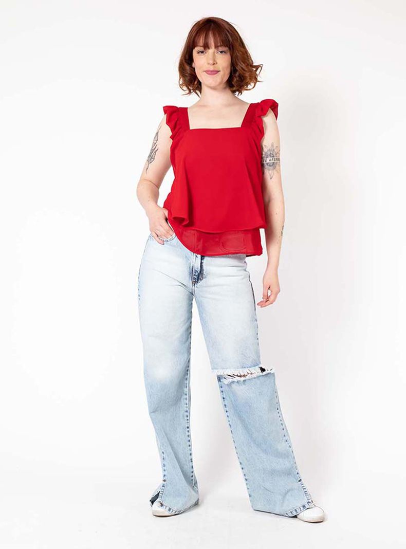 Blusa Noah Rojo Natalia Seguel-3