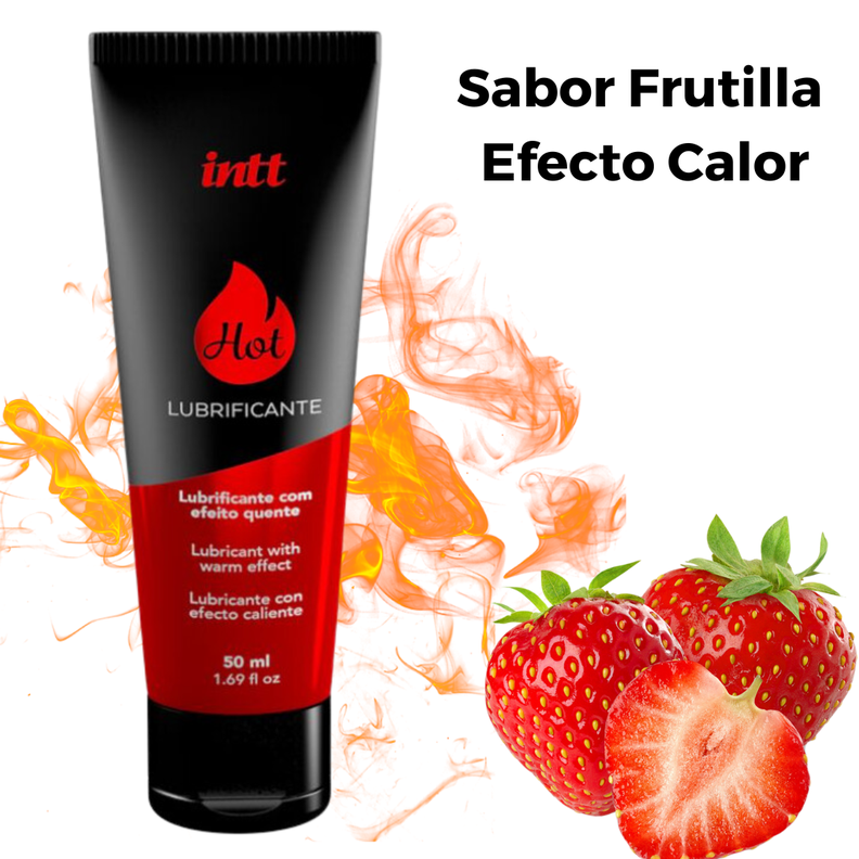 Gel Lubricante Efecto Calor Sabor Y Aroma Frutilla Sexshop-1