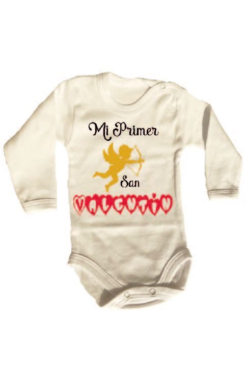 PILUCHOS BODY DE BEBE ML SAN VALENTÍN DÍA DE LOS ENAMORADOS MI PRIMER -1