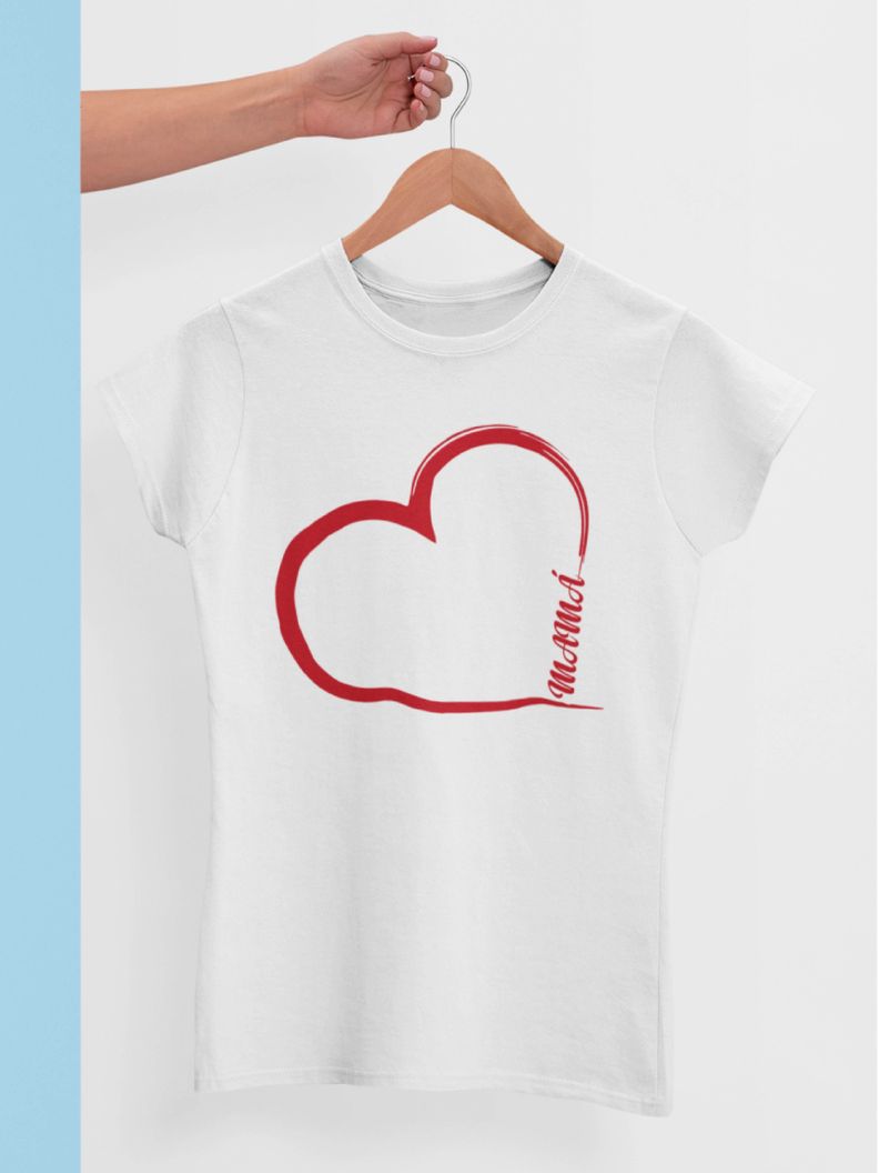 POLERA DÍA DE LAS MADRES CORAZÓN MAMÁ-1