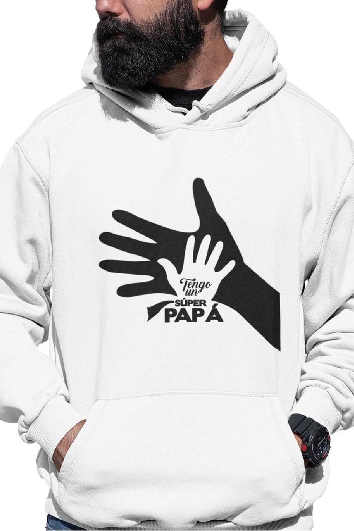 POLERON DE HOMBRE DÍA DEL PADRE SUPER PAPÁ-0