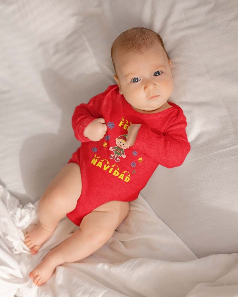 PILUCHOS BODY DE BEBE NAVIDAD FELIZ NAVIDAD DUENDESITO-1
