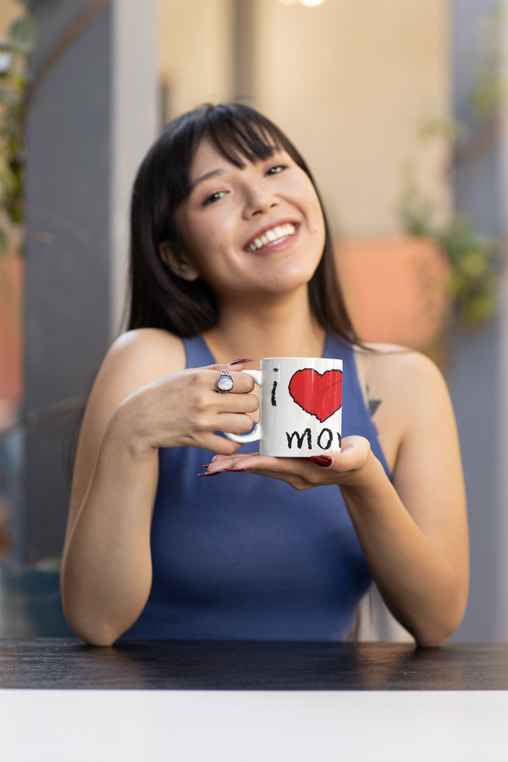 TAZA DÍA DE LAS MADRES I LOVE MY MOM-1