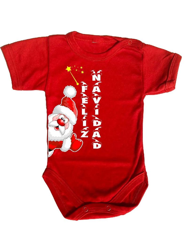 PILUCHOS BODY DE BEBE MANGA FELIZ NAVIDAD VIEJO PASCUERO-1
