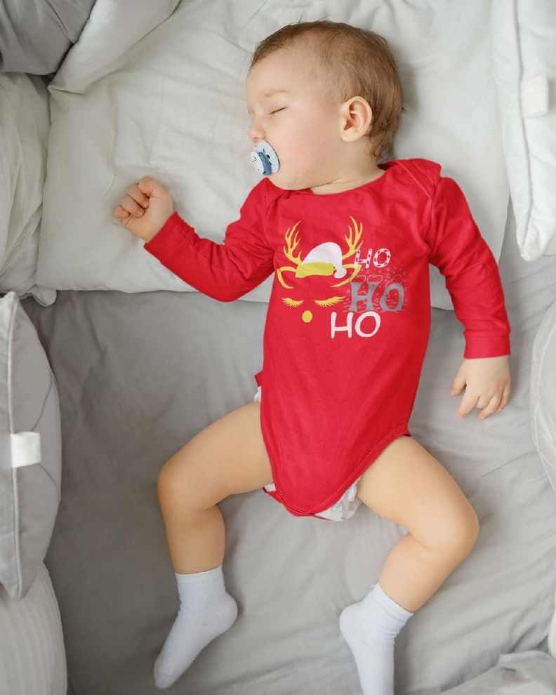 PILUCHOS BODY DE BEBE NAVIDAD HO HO HO-1