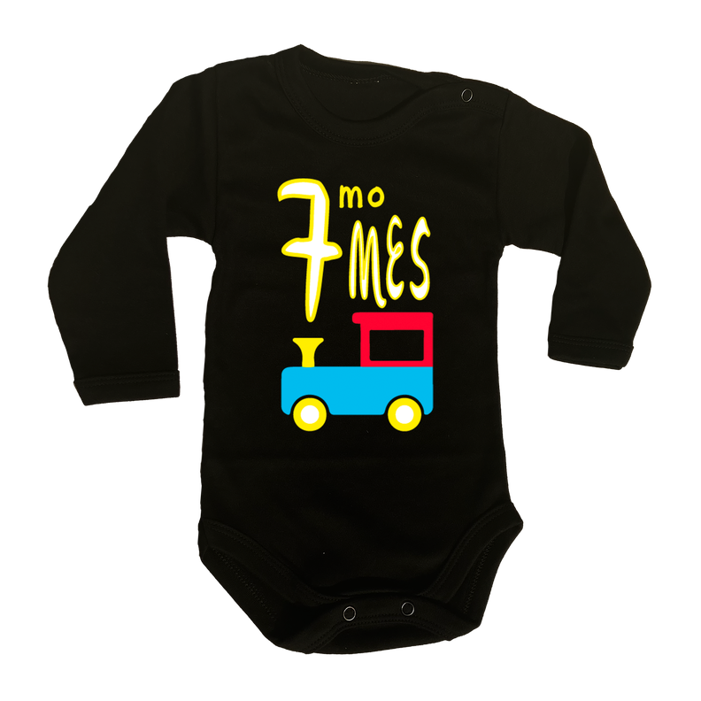 Pilucho/Body de Bebe Manga Larga Modelo 7mo Mes Tren-0