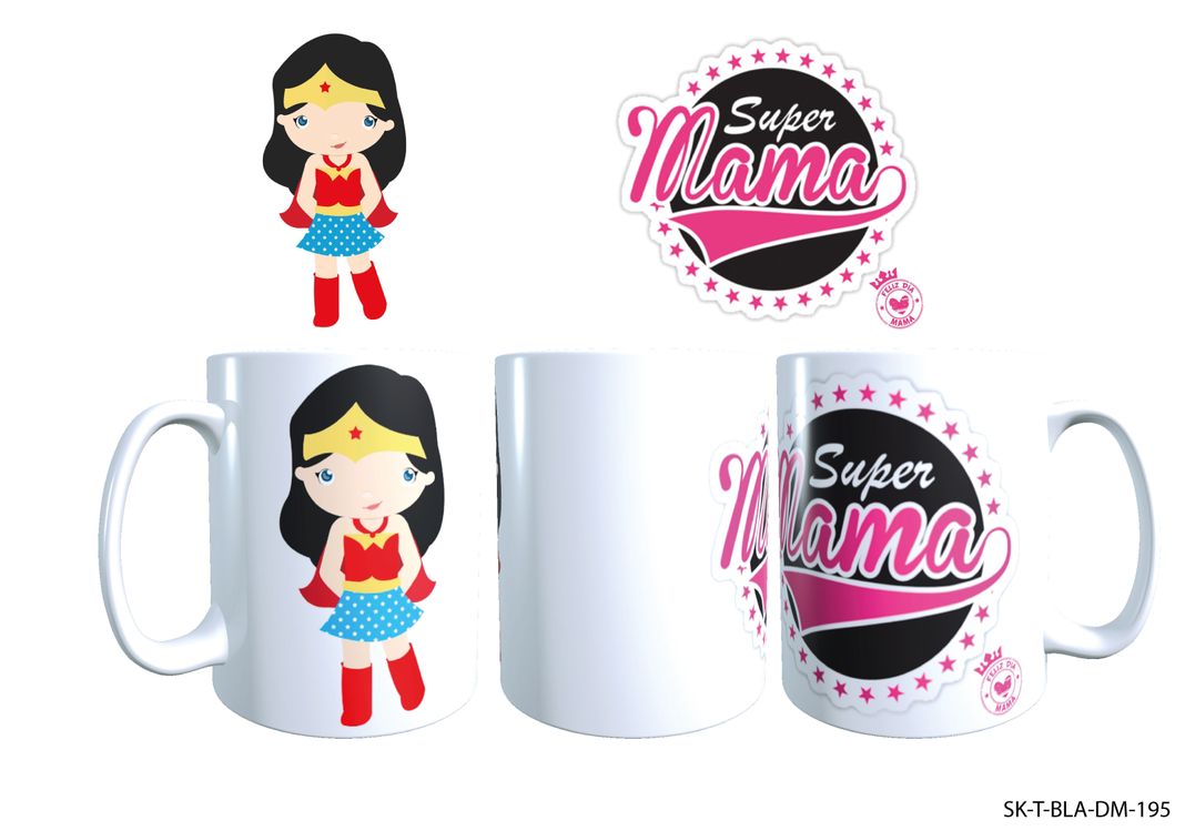 TAZA DÍA DE LAS MADRES SUPER MAMÁ-0
