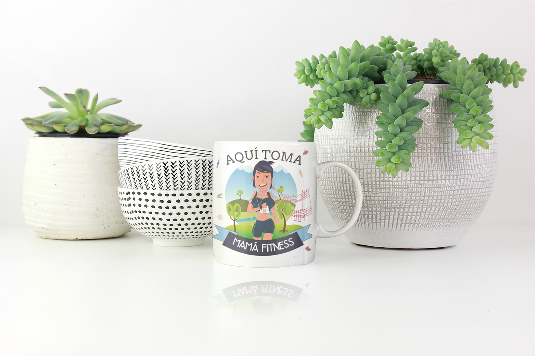 TAZA DÍA DE LAS MADRES MAMÁ FITNESS-1
