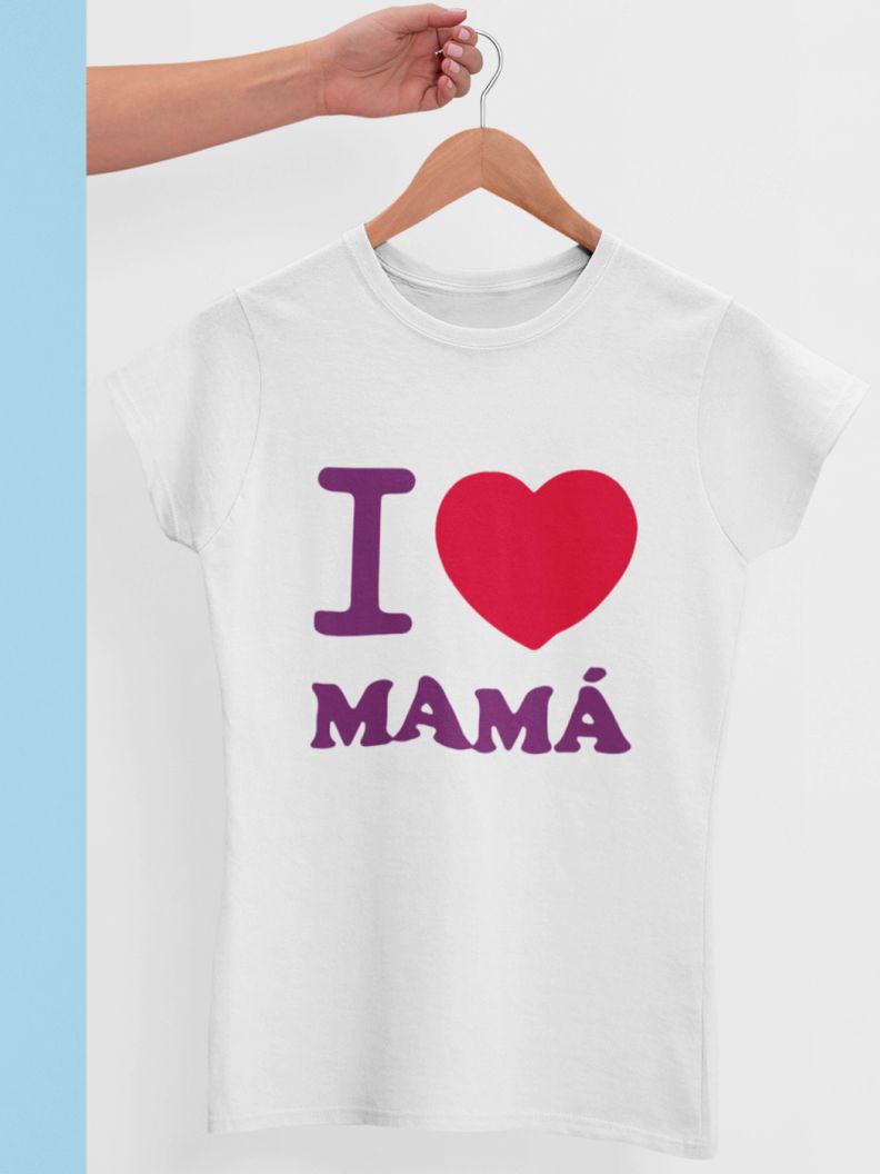 POLERA DÍA DE LAS MADRES I LOVE MAMÁ-1