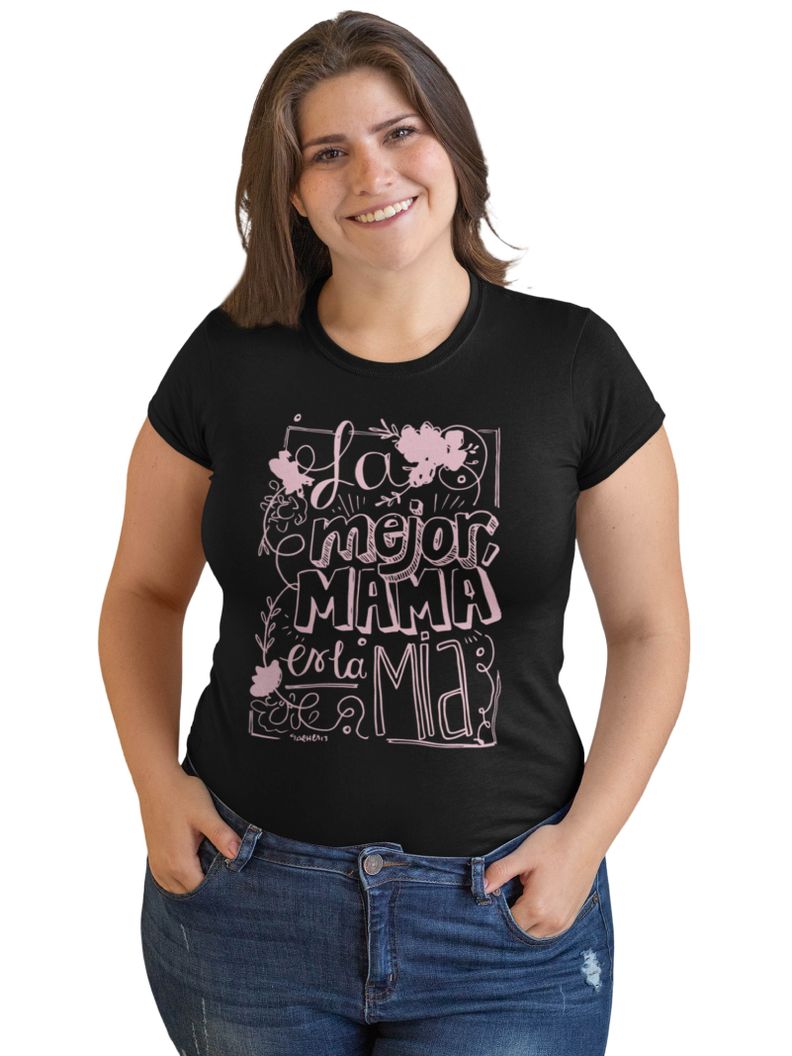 POLERA DÍA DE LAS MADRES LA MEJOR MAMÁ ES LA MÍA-0