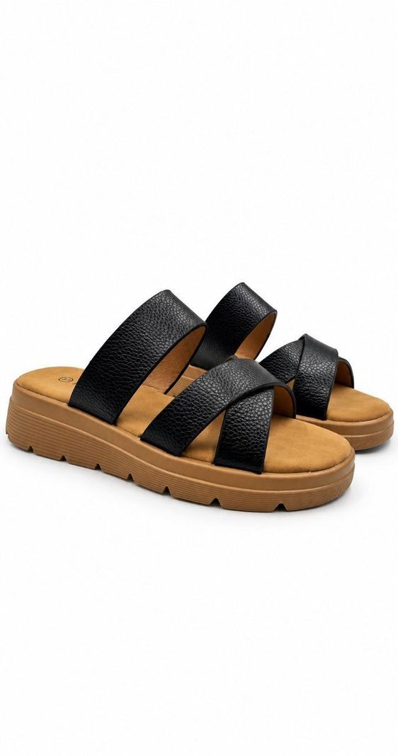 Sandalias Plataforma Media Livianas Mujer