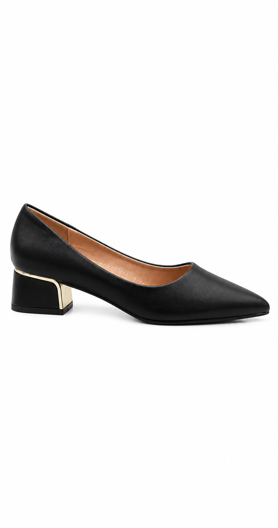 Zapatos de Vestir Mujer Punta Fina Taco Cuadrado