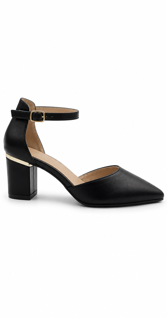 Zapatos de Vestir Mujer Taco Cuadrado con Correa Fira
