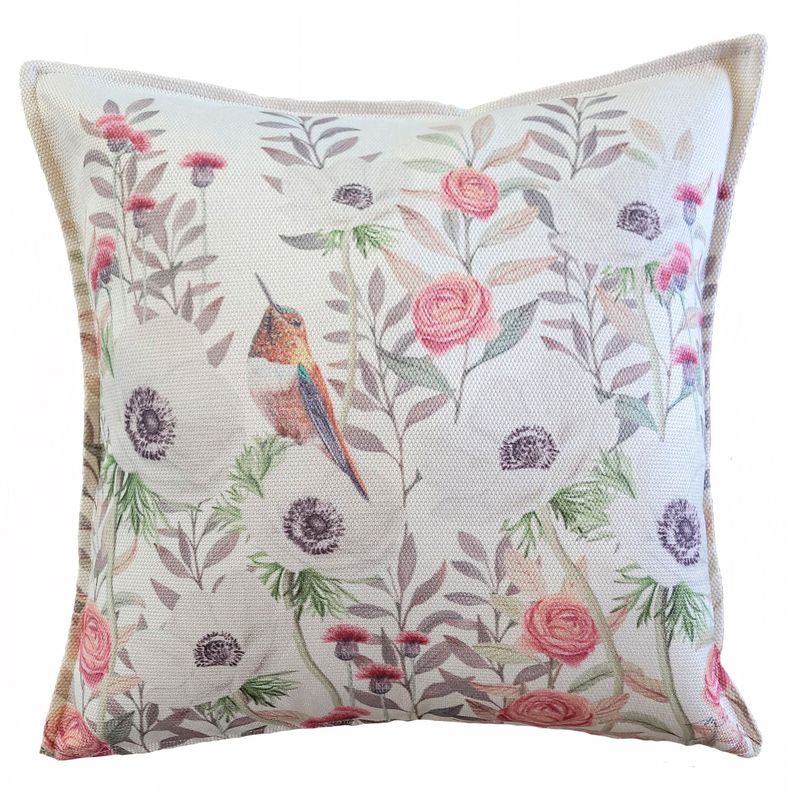 FUNDA COJÍN MARISA ANÉMONE BLANCA 45X45-0