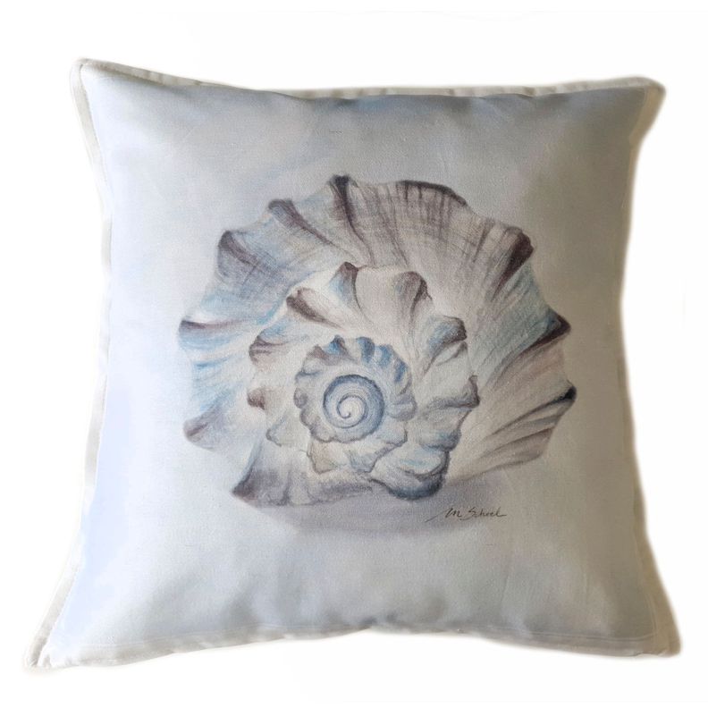 FUNDA COJIN ALGODON CARACOLA 45X45 Diseno 1
