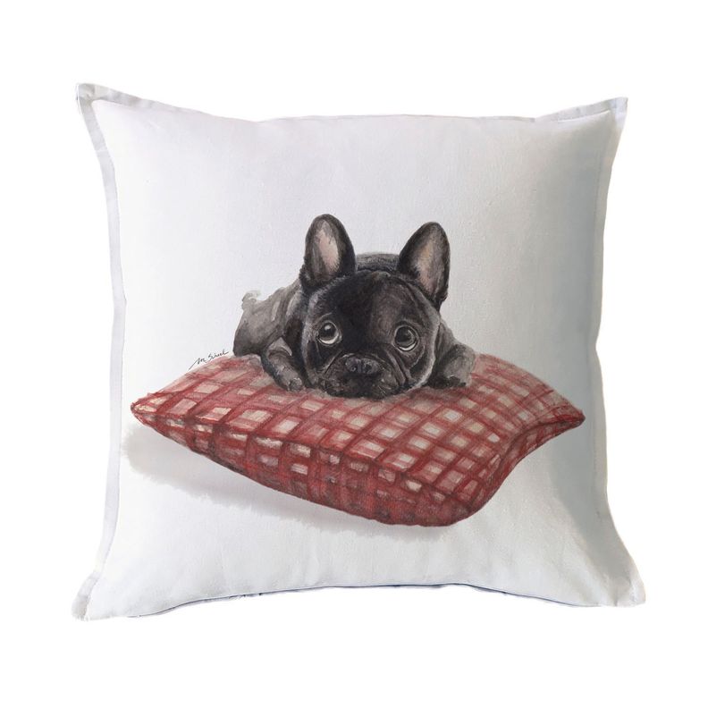 FUNDA COJIN ALGODON BRUNA BULLDOG 45X45 Diseno 1