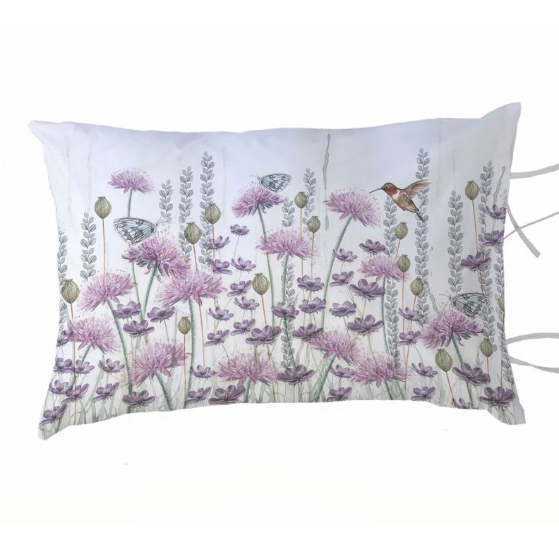 FUNDA ALMOHADA JARDÍN SILVESTRE LILA 50X70-0