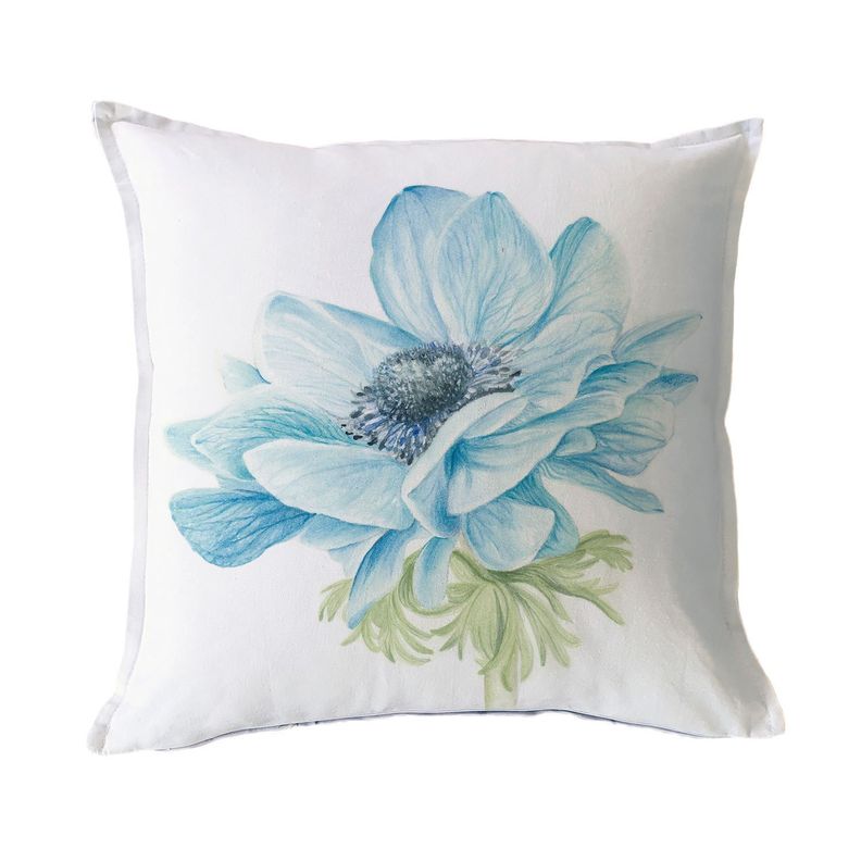 FUNDA COJIN ALGODON ANEMONE ABIERTA 45X45 Diseno 1