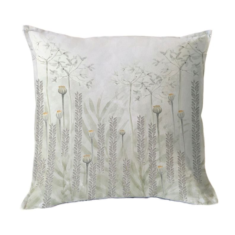 FUNDA COJIN ALGODON  PALITOS ASTROMELIAS 45X45 Diseno 1