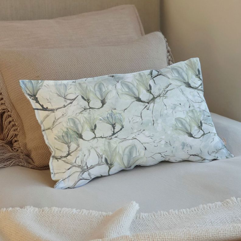 FUNDA COJÍN ALGODÓN MAGNOLIO BLANCO 50X30-1