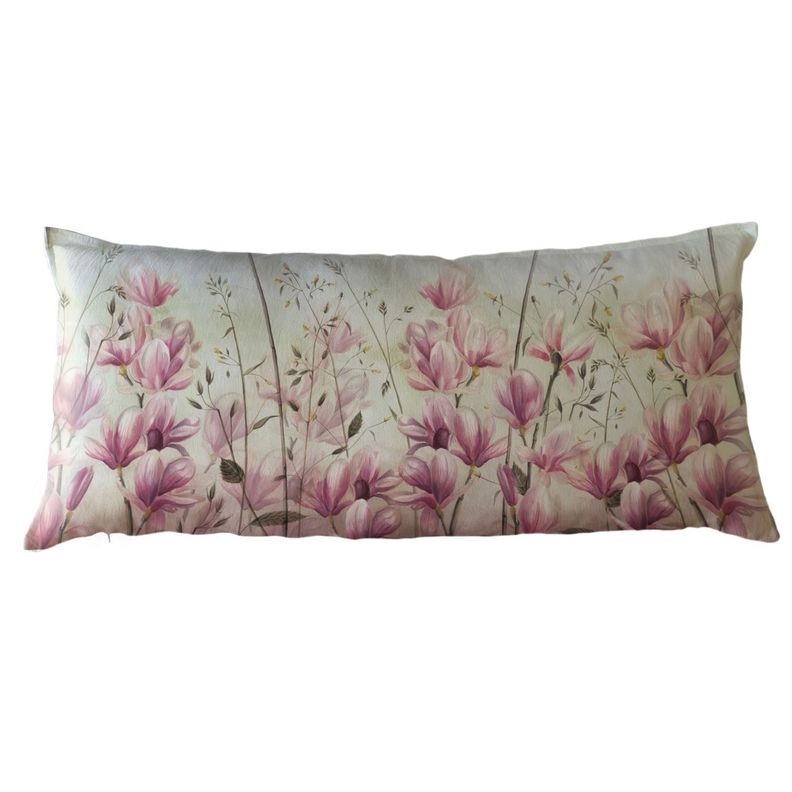 FUNDA COJIN ALGODON MAGNOLIAS XL Diseno 1