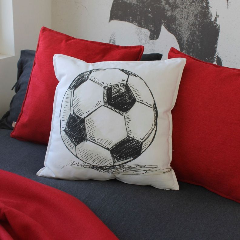 FUNDA COJÍN ALGODÓN PELOTA FÚTBOL 45X45-1