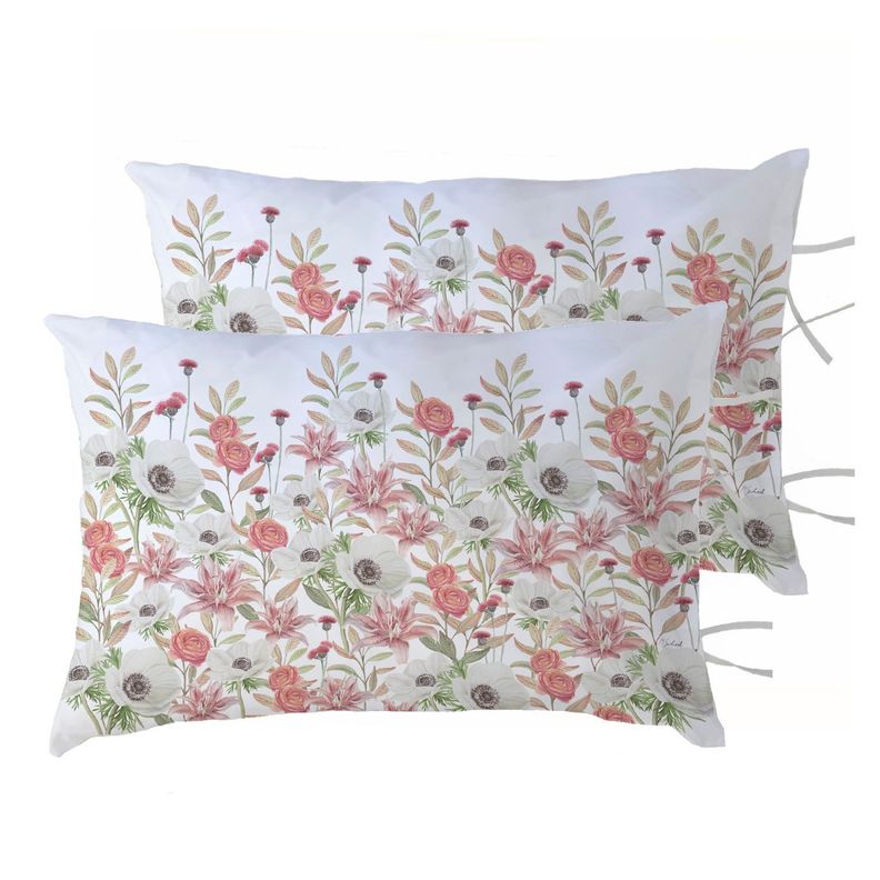 PACK 2 FUNDAS ALMOHADA ANÉMONE BLANCA 50X70-0