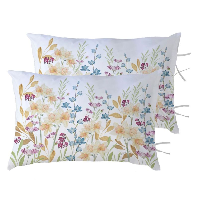 PACK 2 FUNDAS ALMOHADA NARCISOS 50X70-0