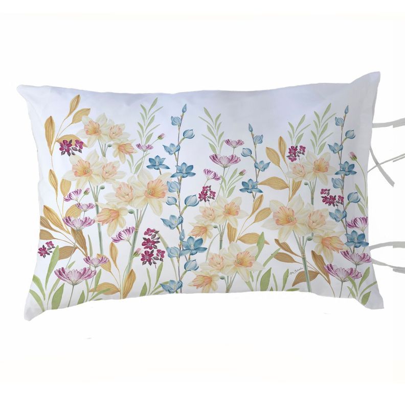 Funda Almohada Narcisos 50x70 Blanco