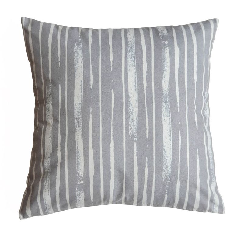 FUNDA COJIN GAMUZA LINEAL GRIS 45X45 Diseno 1